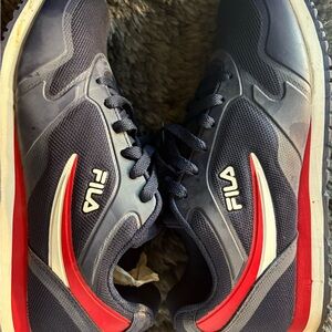 Fila Blue and Red Sneakers Modern Athletic Design